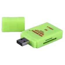 Многофункциональный кардридер USB 2.0 MS M2 MMC TF Pro Duo Mini SD Memory Card Reader