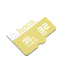 Карта памяти microSD HOCO TF high speed, 32GB, желтый