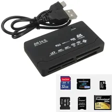 All in One USB Memory Card Reader Writer SDHC Micro SD tf m2 MMC XD CF Reader